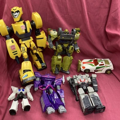 Lot Of 6  Transformer Bumblebee 11" Figure Hasbro Downshift Etc - Image 1 of 4