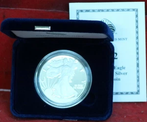 Uncirculated Proof 2012-W American Eagle Silver One Dollar - Picture 1 of 2