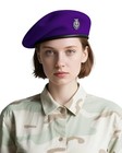 Beret Hats for Women & Beret Hat Men - US Army Style 100% Wool Large Purple