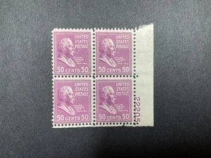 United States Stamps 1938-51 Presidential #831 Taft MNH Plate # Block of 4 - Picture 1 of 1