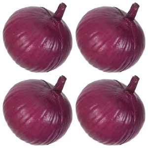  Cebolla artificial modelo vegetal decorativo modelo vegetal simulado 4 piezas - Imagen 1 de 12