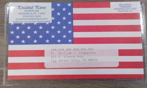 Tarjeta de coleccionista bandera americana vintage con bolsillo protector - Imagen 1 de 2