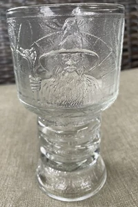 Lord of the Rings The Fellowship of the Ring December 2001 Glass Goblet Gandalf - Picture 1 of 10