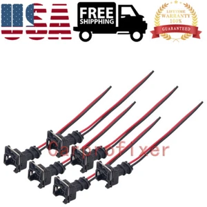 For Nissan 300zx z31 N/A Turbo 6PCS Fuel Injector Connector with Pigtail Harness - Picture 1 of 9