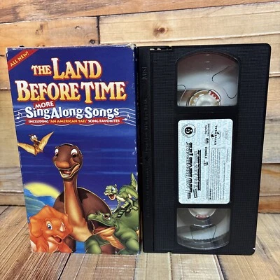 The Land Before Time Sing Along Songs VHS Tape Used RARE Cartoon - Image 1 of 4