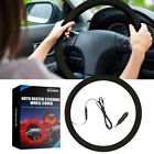 15" Universal Car Steering Wheel Cover Anti Slip Pu Leather Comfortable 38cm Wh