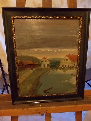 Pintura Al óleo Firmada Por Kühn 1910 • 180€