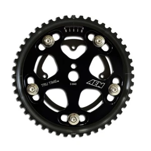 AEM Negro Tru-Time Cam Gear Honda B16 B17 B18 B20 H23 Civic Integra Prelude - Imagen 1 de 1