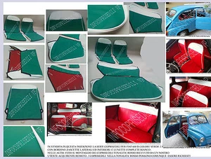 FIAT 600 D EPOCA COPRISEDILI SERIE COMPLETA VERDE 2.1 BORDINO FASC E LUNT BIANCO - Picture 1 of 6