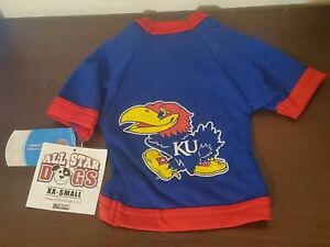KU Kansas Jayhawks Athletic Mesh Pet Jersey All Star Dogs XX-Small XXS Blue