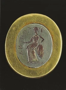 Postkarte Athena Ring Gold Tillya Tipe Grab I1 1. Jh. n. Chr. Nat'l Mus Afghanistan postfrisch - Bild 1 von 1