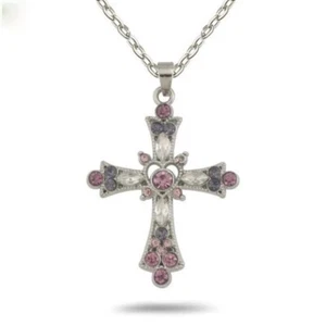 Bohemian Style Purple Cross Pendants for Women Gifts Jewellery Collection - Picture 1 of 2