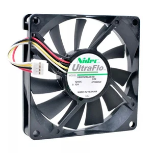1PCS New Nidec U80R12MLAB-58 Cooling Fan 8015 DC12V 0.12A 8CM 4Pin - Picture 1 of 1