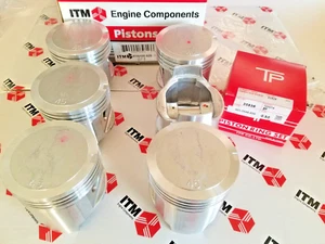Toyota Land Cruiser 2F 81-87 Set of (6) Pistons & Rings Set +.020 Oversize .50mm - Picture 1 of 5