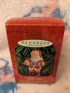 Vintage Christmas Hallmark Keepsake Ornament Spellin’ Santa 1999 in box - Picture 1 of 1