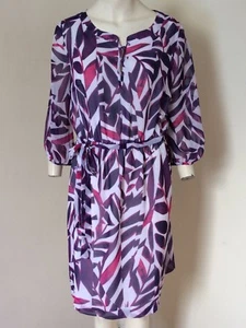 **STUNNING BNWT! Purple & Pink Dress By Per Una For Marks & Spencers - Size 14 - Picture 1 of 6