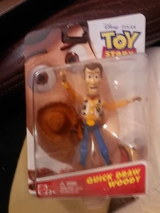 2015 DISNEY~PIXAR~TOY STORY~QUICK DRAW WOODY~4" ACTION FIGURE #DMD53~NEW IN PACK - Picture 1 of 3