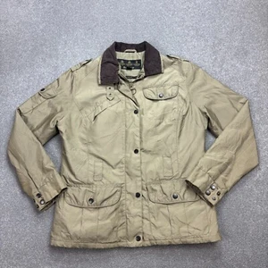 Barbour Jacket Womens Medium Brown Quilted Hunting Field Country Waterproof Lady - Picture 1 of 10