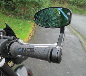 CNC Aluminium Bar End Mirrors KTM Super Duke 890 390 125 1290 Genuine NCS pair - Picture 1 of 7
