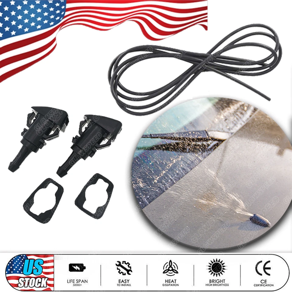 Регулируемая насадка омывателя лобового стекла автомобиля стеклоочиститель распылитель воды струйный универсальный - Изображение 1 из 4