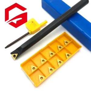 S10K-STFCR11 Lathe Boring Bar Tool holder+10pcs TCMT110204 TCMT21.51 inserts - Picture 1 of 5
