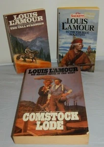 Louis L'Amour PB The Tall Stranger & To The Far Blue Mountains Comstock Lode - Picture 1 of 12
