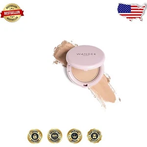 Cruelty-Free Gourmet Powder Foundation, Light Medium, Perfect for Skin Hydration - Picture 1 of 2