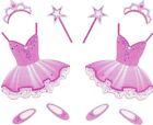 ~ Reflections Pink Tutu Ballerina Ballet Slippers Tiara Mrs Grossman Stickers ~