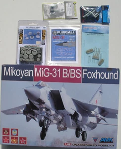 AMK Mig-31 B BS Foxhound + FURBALL Decals, Resin Conversion Eduard AIRES 1:48 - Picture 1 of 7