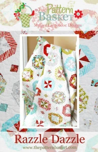 Quilt Pattern RAZZLE DAZZLE Layer Cake Friendly The Pattern Basket BASIC GREY - Picture 1 of 3