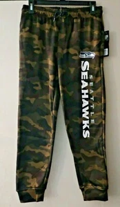 NFL Team Apparel Boy's Camo Seattle Seahawks Football Sweatpants Sweats S/L - Picture 1 of 4