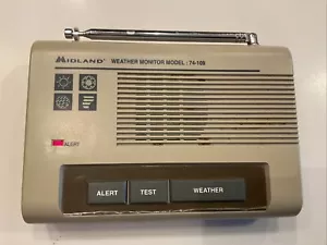 Midland Weather Monitor Radio Model 74-109 Weather Alert Battery Tested & Works - Picture 1 of 5