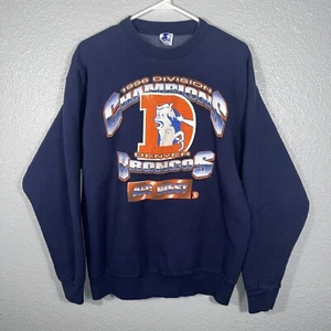 Sudadera De Colección NFL Denver Broncos 1996 AFC División Oeste Campeones Hombres L - Imagen 1 de 7