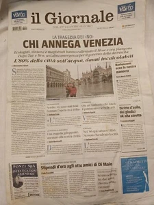 2019 11 14 IL GIORNALE - 14 NOVEMBRE 2019 - QUOTIDIANO - CHI ANNEGA VENEZIA - Imagen 1 de 1