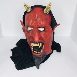 Paper Magic Group PMG 2006 Erwachsene Halloween Teufel Satan Maske Cosplay Latex - Bild 1 von 5