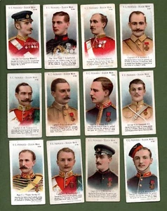 Taddy & Co VC Heroes Boer War (41-60) 1902 Twelve Cards Good to Very Good - Picture 1 of 2