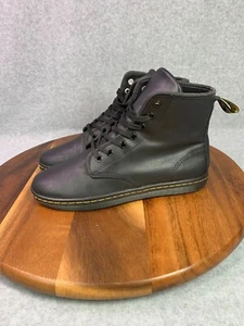 Botas de combate Dr. Doc Martens Shoreditch para mujer EE. UU. 8 cuero negro con cordones AW004 - Imagen 1 de 22