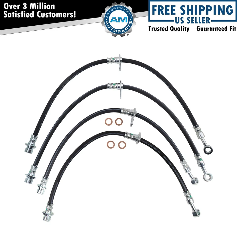 Conjunto de mangueira de freio compatível com Acura RDX 2013-2018 - Imagem 1 de 4