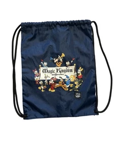 2022 Disney Parks 50th Anniversary Navy Vans Off The Wall Cinch Bag Rucksack - Bild 1 von 5