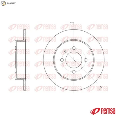 2x BRAKE DISC 6531.00 FOR NISSAN 100NX SENTRA/III/Hatchback SABRE PULSAR/V/VI - Image 1 of 4