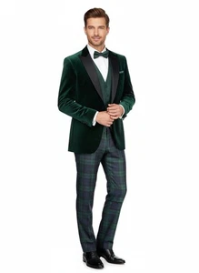 Orologio Nero Pantaloni Tartan Vita 30""-44 - Foto 1 di 17