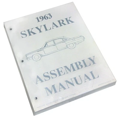Libro de instrucciones de reconstrucción manual de montaje de fábrica 1963 Buick Skylark Special Foto 1 de 4