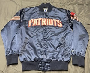Herren New England Patriots NFL Starter Satin Bomberjacke - Größe M - Bild 1 von 9