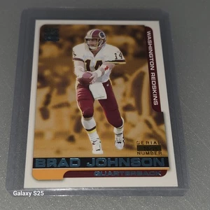 #70/75 2000 Paramount Platinum Blue #248 Brad Johnson Redskins - Foto 1 di 2