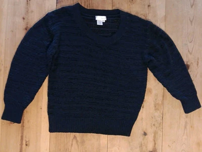 Suéter Spiegel Para Mujer S Cuello Redondo M Negro Manga Larga De Colección Suelto Tejido De Gran Tamaño Foto 1 de 4