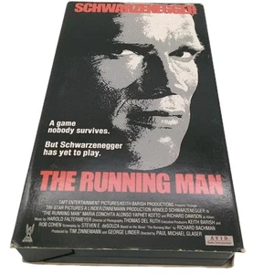 The Running Man VHS 1999 Arnold Schwarzenegger SciFi Action Stephen King Adapt - Picture 1 of 3