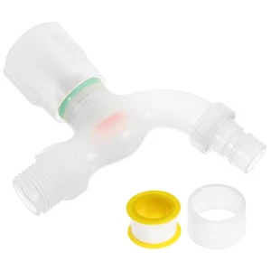 Single Cold Faucet Wash Basin Taps Quick Disconnect Water Hose Fittings - Bild 1 von 12