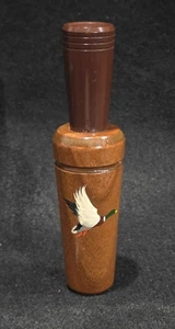 Años 90 Glynn Scobey Duck Call Ark Estilo Mallard Pintado a Mano en Barril Newbern TN - Imagen 1 de 7