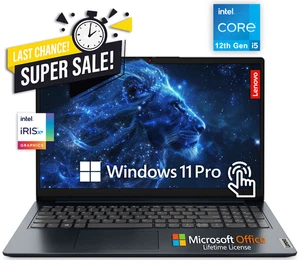 Lenovo IdeaPad Laptop 15.6 Touch Intel i5 Office 2024 24GB RAM 1TB SSD, OPEN BOX - Picture 1 of 12