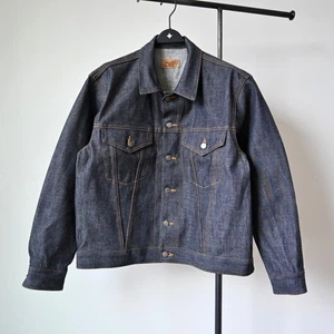 DEADSTOCK, Vintage 1990s THE JEANS rigid denim jacket made in Kojima Japan - Picture 1 of 19